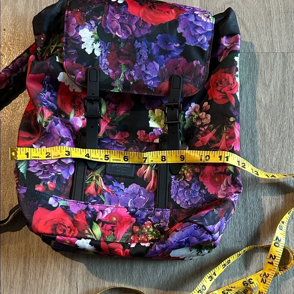 Herschel Supply Company Floral Backpack in Purple, Red & Black